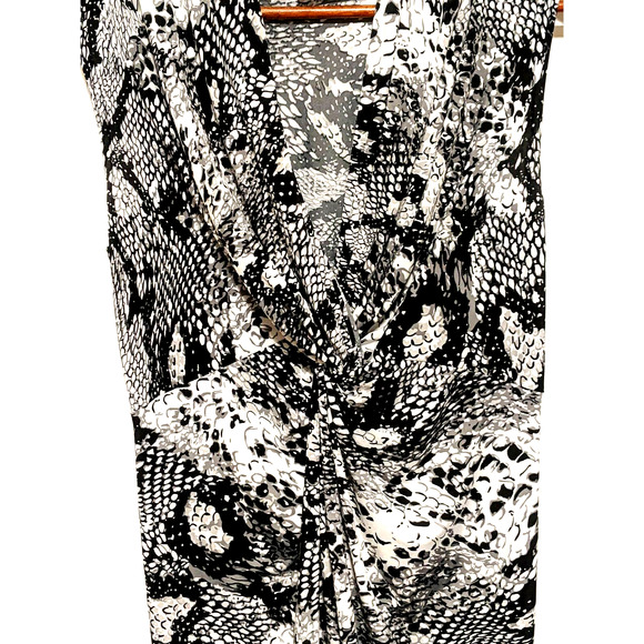 Abria Sleeveless Dress Reptile Print Stretch EXC - Picture 3 of 5